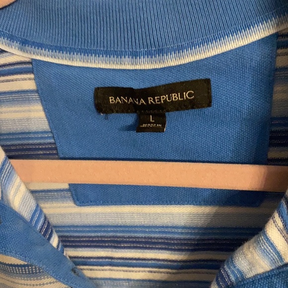 🟢10/$10 - striped polo - Picture 2 of 3